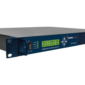 SAMLEX DC to AC Pure sine inverter 24V, 120 VAC, 1200W, rackmount 1RU Safety certified to UL standard