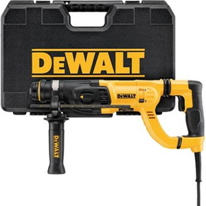 DEWALT 1" D Handle SDS with Shocks. Includes: 360 Side Handle Depth Rod Kit Box