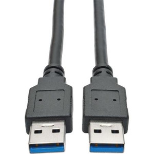 TRIPPLITE 6ft USB 3.0 SuperSpeed Device Cable 5 Gbps AB M/M Black 6'