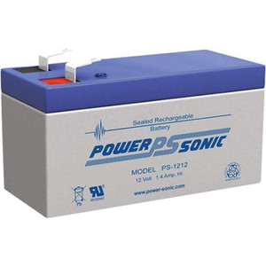 The Power Sonic PS-1212, Rechargeable Sealed Lead Acid Battery, 12 Volt 1.4 AH