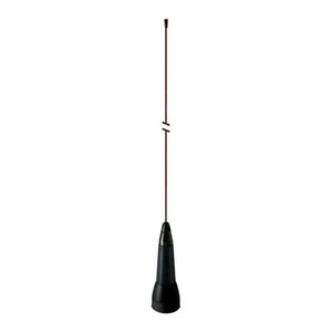EM WAVE e/m-Flex IP67 Rated Poly Spring Broad Band VHF/UHF Quarter-Wave NMO Roof Mount Antenna 108-520 MHz (tunable range)