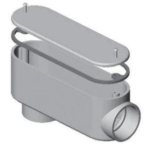 MULTIPLE Conduit Body With Cover and Gasket Type LB, 2" PVC