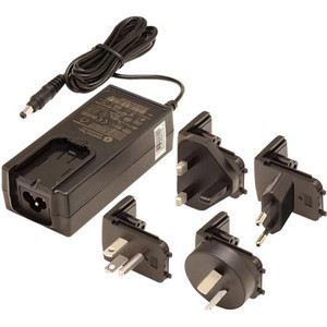 DIGI AC Power Supply - Extd Temperature, Universal plugs (US, EU, UK, AU) to 5VDC - 2.5mm locking barrel plug