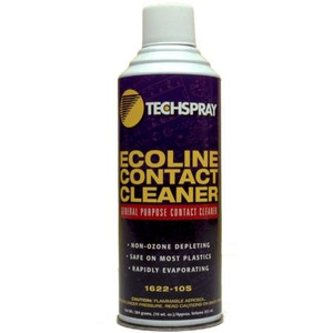 TECHSPRAY Ecoline Contact Cleaner is a general purpose cleaner for switches, relays, contacts & electrical connections. Safe on plastics. 10oz Aero