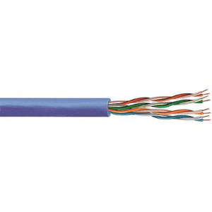 COMMSCOPE ETL Verified Category 5e U/UTP Cable, plenum, blue jacket, 4 pair count, 1000 ft (305 m) length, CommPak