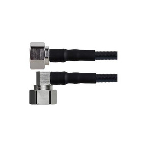 VENTEV 5m SPO-250 low-PIM coaxial cable assembly with 4.3-10 Male Straight to 4.3-10 Male Right Angle.