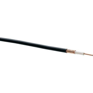 COMMSCOPE Heat Treated LDF2-50, HELIAX Low Density Foam Coaxial Cable, corrugated copper, 3/8 in, black PE jacket