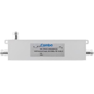 COMBA 340-2700 MHz 13dB directional coupler. 300 watts. -161dBc PIM rated. IP65 for outdoor use. N female term.