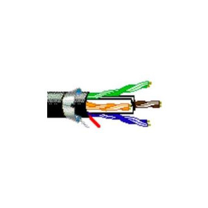 BELDEN 1000' CAT6A, 4-pair 23AWG Solid bare copper F/UTP-Foil Shielded 26AWG outer shield, Flamarrest PVC
