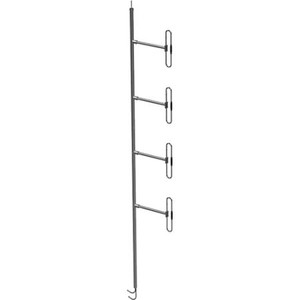 COMPROD 138-174 MHz Dual Exposed Dipole Array 5.0-5.5dBd VHF Side Mount