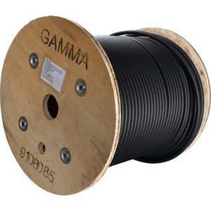 GAMMA 1/2" Standard Coax cable, Low PIM, low loss (VSWR) cable on 500' spool. Fire retardant Low Smoke Jacket