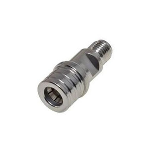 RF INDUSTRIES Low PIM QMA Male to SMA Female adapter. White Bronze (Tri-metal plating). Pin- White Bronze Plated. Dielectric material- Teflon.