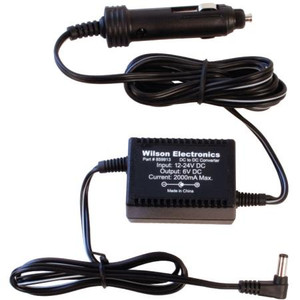 WILSON ELECTRONICS DC/DC 6V power supply for Wilson amps. Converts 12V DC to 6V DC. For In-Building, Dual Band Amplifiers. (Auto Plug)