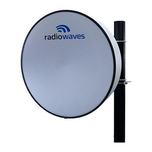 RADIOWAVES 10.7-11.7 GHz 3' High Performance Microwave Antenna. Single Pol. 37.6 dBi mid gain. Remec Radio. Includes pipe mount. Radome Included.