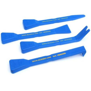HAINES PRODUCTS general-purpose pry tool kit with 4 useful tips on a comfortable handle Plastic is sturdy & strong while able to flex when needed.