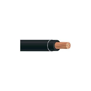 MULTIPLE 4AWG 19 stranded insulated copper wire. Black jacket. Priced per foot.