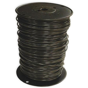 SOUTHWIRE 10AWG 19 Strand THHN Power Wire Black Maximum current 30A, 600V, .162 OD