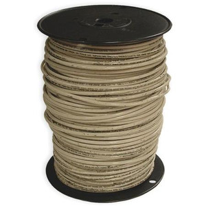 SOUTHWIRE 10AWG 19 Strand THHN Power Wire White Maximum current 30A, 600V, .162 OD 500ft reel