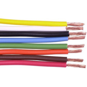 CONSOLIDATED 1 conductor 18 gauge PVC insulated copper strand wire. 16 x 30 Strand.Color BLACK,500 ft roll