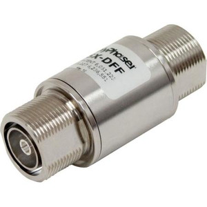 POLYPHASER 698-2700 MHz Coaxial Protector. 750 Watt RF power. DIN female on antenna side, DIN female on equipment side.