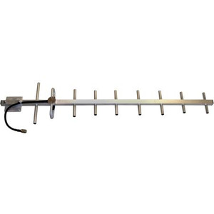 CELLULAR SPECIALTIES 700-806 MHz 8.85dB aluminum finish yagi. 8 element. 100 watt. 50 ohms. N-Female Connector. Mounting clamps included.