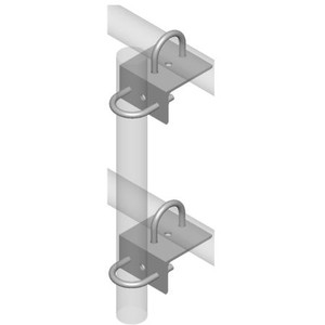 COMMSCOPE Crossover Angle, 2-3/8" OD to 2-3/8" OD pipe. Includes Angles and U-bolts.