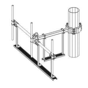 WIRELESS SOLUTIONS Support Arm with 48" stand-off with 4.5" OD x 18" mounting pipe. For use with Ring Mount system. Order cellular pipe frame separately.
