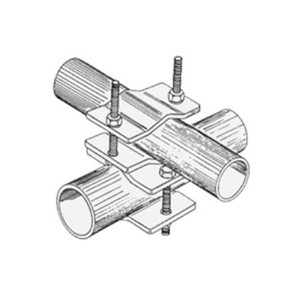COMPROD 90 Deg Pipe (1.5"-3.5") to Pipe (1.5"-3.5") clamp.