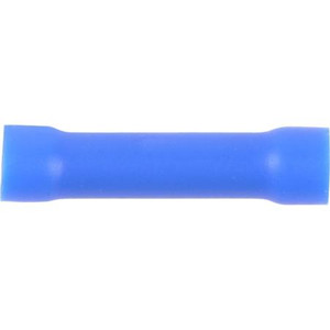 HAINES PRODUCTS vinyl insulated butt connector for wire sizes 14-16. 100 per package.Color BLUE