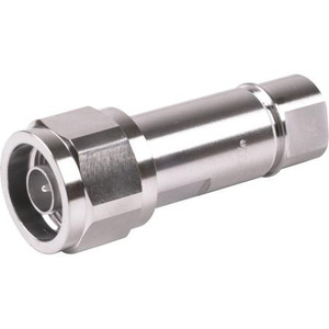 COMMSCOPE N Male Positive Lock for 3/8" LDF2-50 cable. Trimetal plated body with a silver center pin.