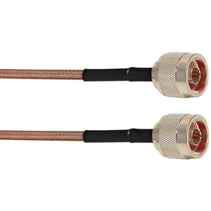 VENTEV Jumper Cable. Made of double shielded RG142 cable. 3' long with an crimp N male on each end.