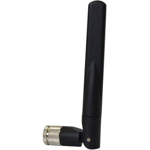 MOBILE MARK 2.4-2.5/5-6 GHz 3" portable dual band antenna with right angle articulating Reverse Polarity SMA male connector.