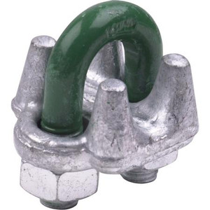 SABRE 3/16" Wire Rope Clip. Galvanized steel. Designed to be used with 3/16" EHS guy wire.