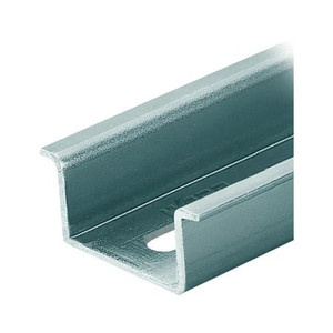 VENTEV Steel Carrier DIN Rail 1.387" x 0.591". 6.5 ft long. Zinc Plated