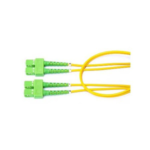 CABLES UNLIMITED 6m SC/APC to SC/APC Duplex Single Mode fiber patch cable.