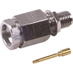 COMMSCOPE SMA female for 1/4" superflex. Tab-flare body, solder inner conductor 0-6 Ghz.