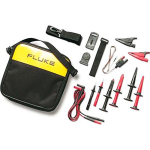 FLUKE Industrial Master Test Lead Set. Includes: Alligator clips, grabbers, hook clips, and industrial test probes, soft case and more.