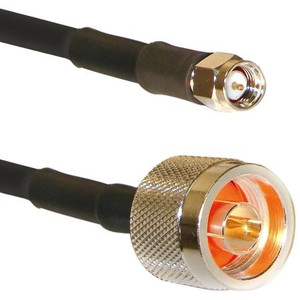 WIRELESS SOLUTIONS 2' RG58 Jumper. Made of RG58 with N Male (36421) and SMA Male (37467) on each end.