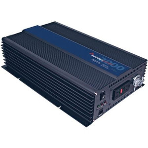 SAMLEX DC to AC power inverter.2000W continuous, Pure sine wave. Continuous fan. Two AC outlets Tubular screw down terminals.