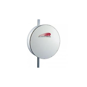 RADIOWAVES 17.7 - 19.7 GHz 3' High Performance Microwave Antenna. Single Pol. 42dBi mid gain. Rectangular Remec Radio Interface. Incl pipe mnt & Radome