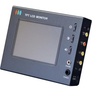 SPECO CCTV test monitor 480 x 234, 112,320 pixels termination 75 ohm 1000ma rechargeable battery