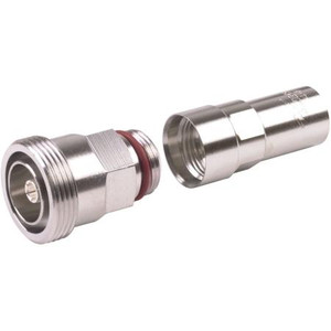 COMMSCOPE DIN Female Positive Stop for HL4RP, LDF4 & AL4RPV. Self Flare with self captivated silver plated center pin. Tri-metal plated body.