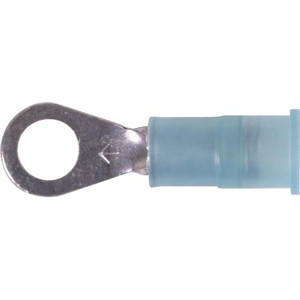3M nylon insulated ring terminal with insulation grip. For wire sizes 16-14ga and #10 size stud or screw. 1000 per box .