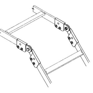 B-LINE BY EATON Four Hole Open Angle 45 degree zinc plated.