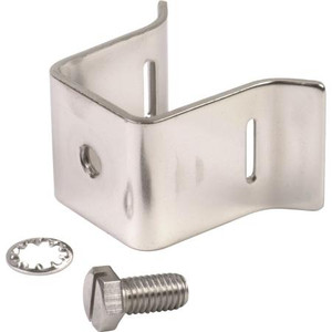 COMMSCOPE I-LINE Tower Stand-off Adapter. Handles 3/8" Hardware. Stainless steel. Order hose clamps separately. 10 pack.