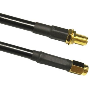 WIRELESS SOLUTIONS 25' TWS-400 Antenna extension cable with RPSMA Plug (F center pin) to RPSMA Jack (M center pin). Includes heat shrink.