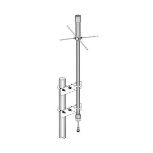 COMPROD 406-512 MHz quad dipole antenna 8.5 dB offset gain. 300 watts. Includes harness w/N male term. internal to mast. MTG. CLAMPS NOT INCLUDED.