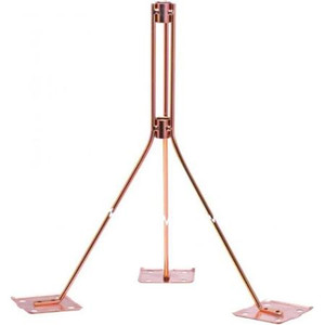 HARGER 48" Air Terminal Brace. For 72" Air Terminal. Adhesive feet for mounting.