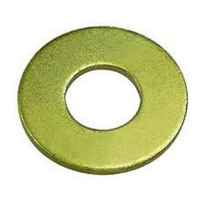 B-LINE BY EATON 5/8 in flat washer. Yellow zinc plated.