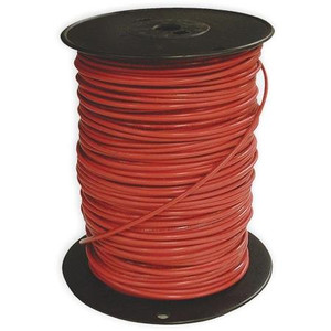 SOUTHWIRE 10AWG 19 Strand THHN Power Wire Red Maximum current 30A, 600V, .162 OD